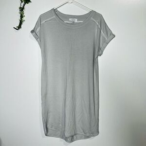 New Directions Studio Light Gray Tee Shirt Dress